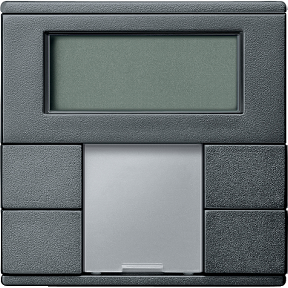 PB with Knx Room Temperature Controller, 2-G Plus, Anthracite, Sistem-M-3606480210709
