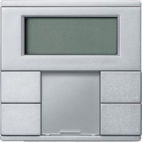 PB with Knx Room Temperature Controller, 2-G Plus, Aluminum, System-M-3606480210730