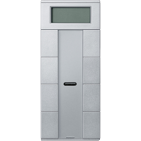PB with Knx Room Temperature Controller, 4-G Plus, Aluminum, System-M-3606480210808