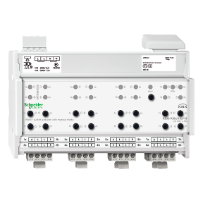 Knx Curtain-Blind/Switch Actuator Reg-K/8X/16X/10, Manual Mode, Light Gray-3606485012018
