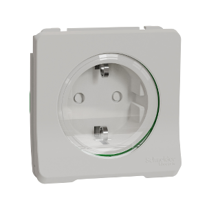 Mureva outlet w sideE screwl multi wh - Grounded Socket with Timer, childproof, System-M, Cream-3606480789632