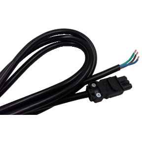 Powe cable 3m long for IEC LED lamps mul - Plastic Shutter - IP54 - Size: 223x223mm - RAL7035-3606481210401