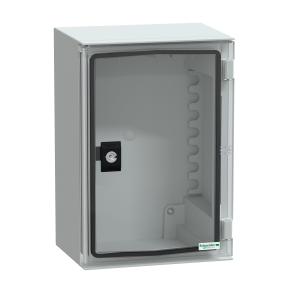 Wall mounted ABS PC - IP66 - Transparent door - Plastic Shutter - IP54 - Size: 223x223mm - RAL7035-3606480776502
