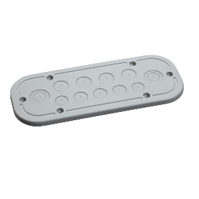 CRN Insulated plate 360x1 - Plastic Shutter - IP54 - Size: 223x223mm - RAL7035-3606480211546