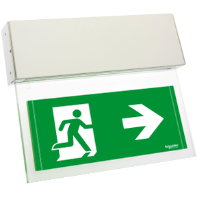 Lys - Emergency Exit Sign - Exiway Power Control - Led - Ceiling Mount-3606480699139