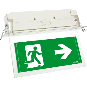 Lys - Emergency Exit Sign - Exiway Power Control - Led - Suspended Ceiling Mount-3606480699146