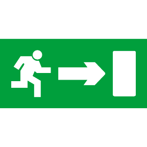 Rilux - Pictogram Label - Man Running Right - For Rilux 11 W-3606485014944