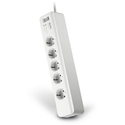 5 Output Surge Protected Socket, White-731304313120