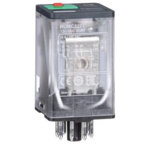 Harmony, Universal Plug-in Relay, 10 A, 2 Co, Led, Lockable Test Button, 120 V Ac-3606480626692