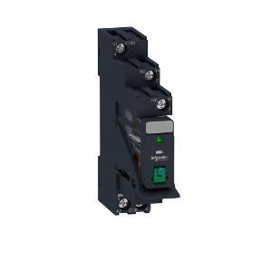 Harmony, Pre-Assembled Interface Plug-in Relay, 10 A, 1 Co, With Led, Lockable Test Button, Protection Circuit, 24 V Dc-3606489562809
