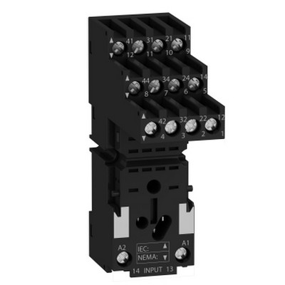 Soket RXZ - ayrı kontak - 10 A - < 250 V - konnektör - RXM4.. röle için-3389119404280
