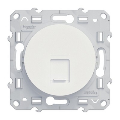 Odace Data Socket Cat6 STP - White-13606480319164