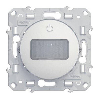 Odace Motion sensor, 10A, 3-wire, white-3606480319488