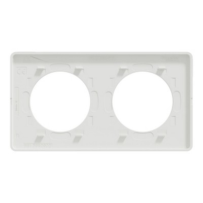 Odace Touch Metal Double Frame - White-3606480318702