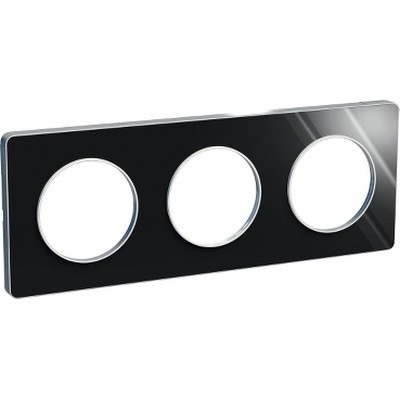 Odace Touch Metal Ayna Üçlü Çerçeve - Alüminyum-3606480483233