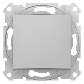 Sedna - 1 Pole Switch - 10Ax Frameless Aluminum-8690495032345