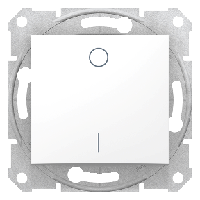 Sedna - 2Pole Switch - 10Ax Frameless White-8690495032420