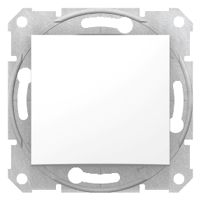 Sedna - 1 Pole Push Button - 10Ax Frameless White-8690495032840