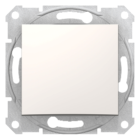 Sedna - 1 Pole Push Button - 10Ax Frameless Cream-8690495032857