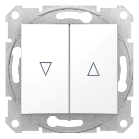 Sedna - Stor Basmalı Düğme - 10Ax Elektrikli Kilit, Çerçevesiz Beyaz-8690495033304