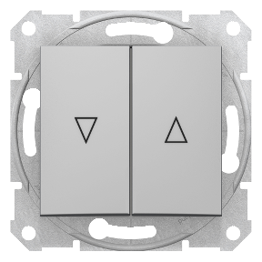 Sedna - Roller Shutter Push Button - 10Ax Electric Lock, Frameless Aluminum-8690495033328