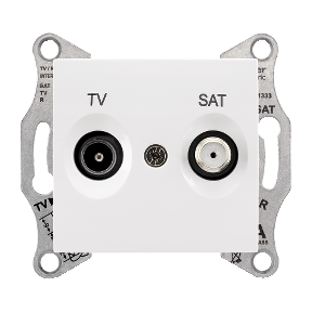 Sedna - Tv-Sat Intermediate Output - 8Db Frameless White-8690495043280