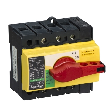 Compact, yellow-red, safety switch-disconnector, INS80 -3303430289203