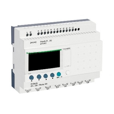 Compact Smart Relay Zelio Logic - 20 I O - 24 V Ac - Clock - Display-3389110549713
