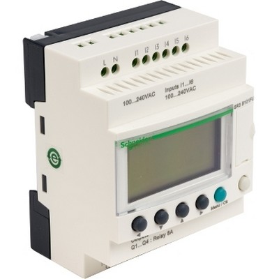 Modular Smart Relay Zelio Logic - 10 I O - 100..240 V Ac - Clock - Display-3389110549911
