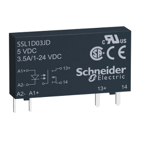 Solid State Relay,Socket,Input 3-12 V Dc, Output 1-24 V Dc, 3,5A-3606480579646
