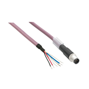 power IN distribution cable - straight - M8 female wire - 1m-3595864098005