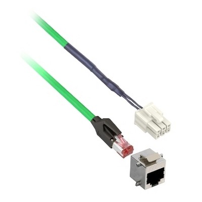 Lexium Ila, Ile, Ils Commissioning Cable for Connection to Computer with Adapter-3606480216305