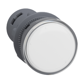 Signal lamp, plastic, white, Ø 22 mm, with LED, 380…400V AC-3606480989209