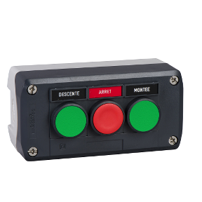 Dark Gray Station - Green Recessed/Red Recessed/Green Recessed Button Ø22-3389110114713