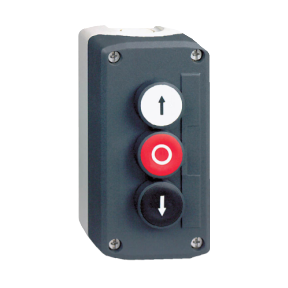 Complete Control Station, Harmony Xald, Dark Gray White Recessed/Red Protruding/Black Recessed Pushbuttons Ø22 Mm-3389110114607