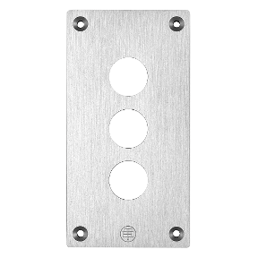 Perforated Front Plate - Xap-E - Metal - 3 Horizontal Aperture-3389110628043