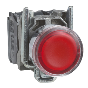 Red Recessed Fully Illuminated Push Button Ø22 Spring Return 1Na+1Nk 110...120V-3389110892093
