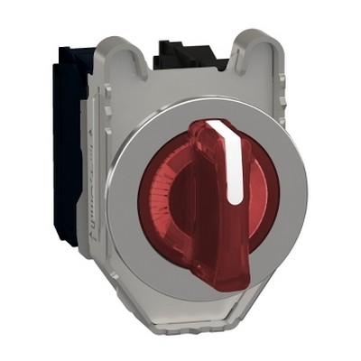 Recessed illuminated, latch button LED 230 VAC Red 1NO+1NC-3606489580421