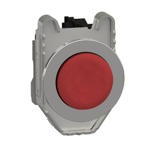 FLUSH PB PROJ. RED 1NC - Illuminated, latch button LED 230 VAC Red 1NO+1NC-3606489580469