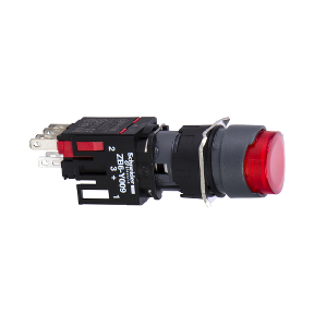 Red Projection Fully Illuminated Button Ø16 Spring Return 1Na+1Nk 12...24V-3389110764161
