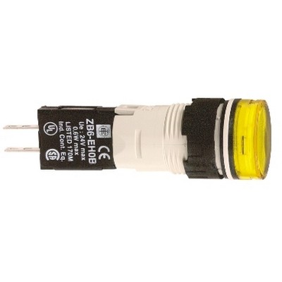 12...24V yellow signal lamp with integrated LED Ø16-3389110764529