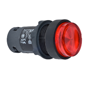 Red Illuminated Button Ø 22 - Spring Return - 250 V - 1 Na-3389110164725