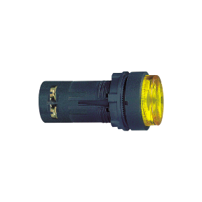 Yellow Illuminated Button Ø 22 - Spring Return - 250 V - 1 Na-3389110164732