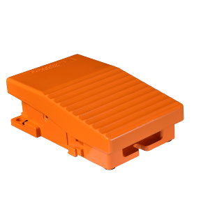 single foot switch - IP66 - without cover - metallic - orange - 2 NC + 2 NA-3389110470864