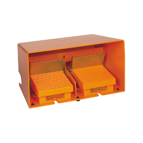 Double Foot Switch - Ip66 - With Cover - Metallic - Orange - 4 Nk + 4 Na-3389110094572