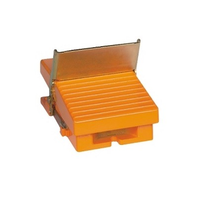 Foot switch- IP66 - without cover - metallic - orange - 1 NC + 1 NA-3389110147438