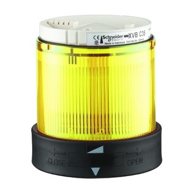 Ø 70 mm luminous column - fixed - yellow - 24 V-3389110144543