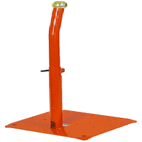 Metal Base Adjustable Height - Orange - For Two Hand Control Stations-3389110631074