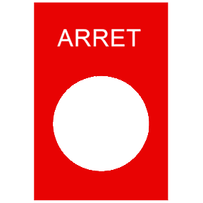 lettering - 30 x 40 mm - red - ARRET-3389110614435