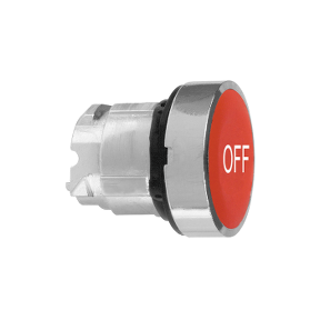 Red Recessed Push Button Head Ø22 Spring Return "Off"-3389110887594